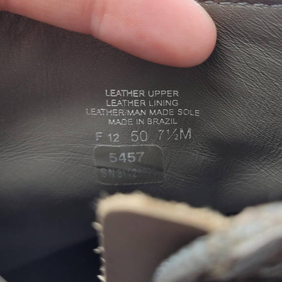 Tory Burch Camel Bristol Brown Leather Ankle Booties Womans Size 7.5M - Picture 8 of 10